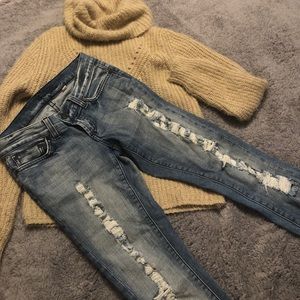 Bebe light blue jeans